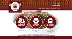 Desktop Screenshot of danasindiancuisine.com